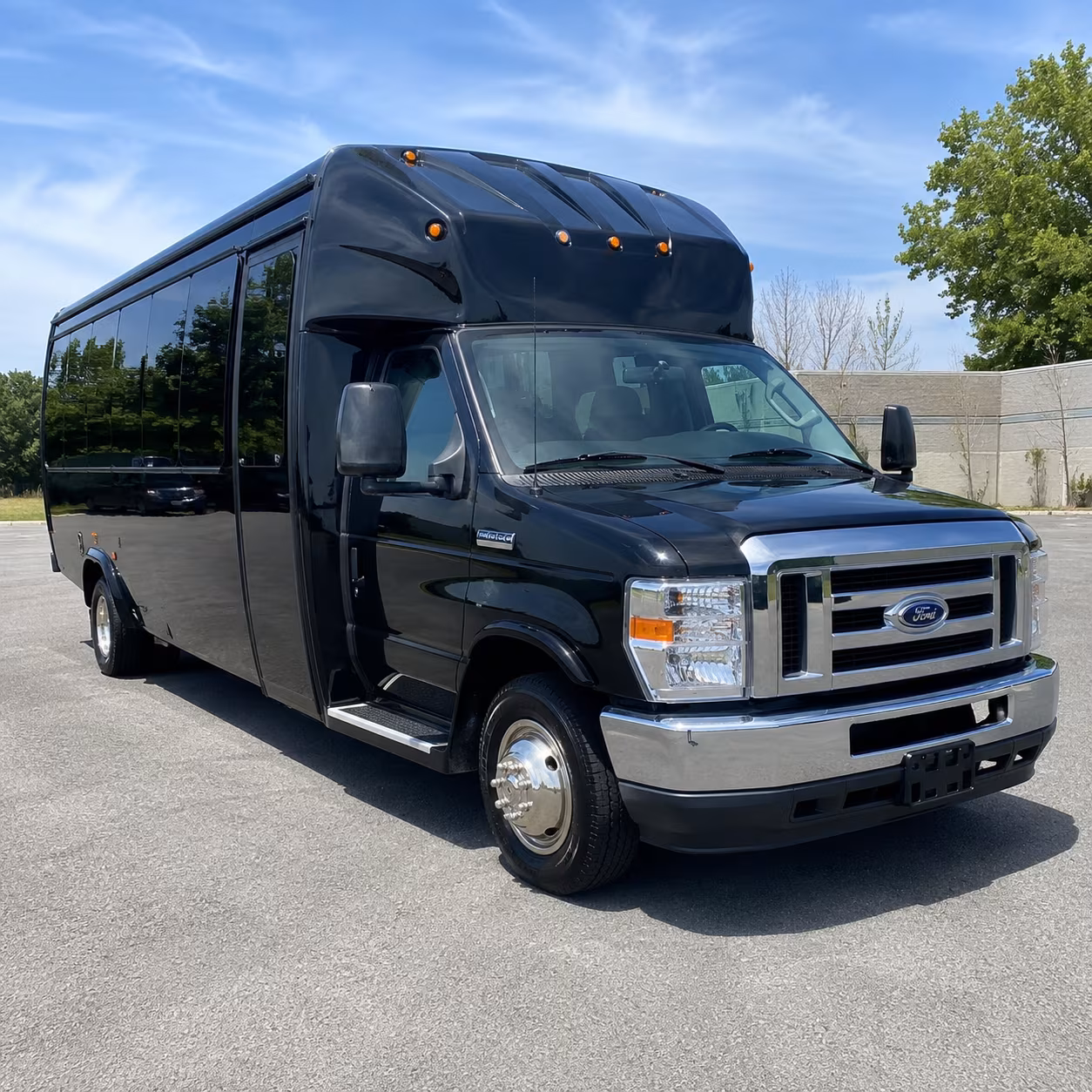 Riverside Bachelor & Bachelorette Transportation party bus exterior