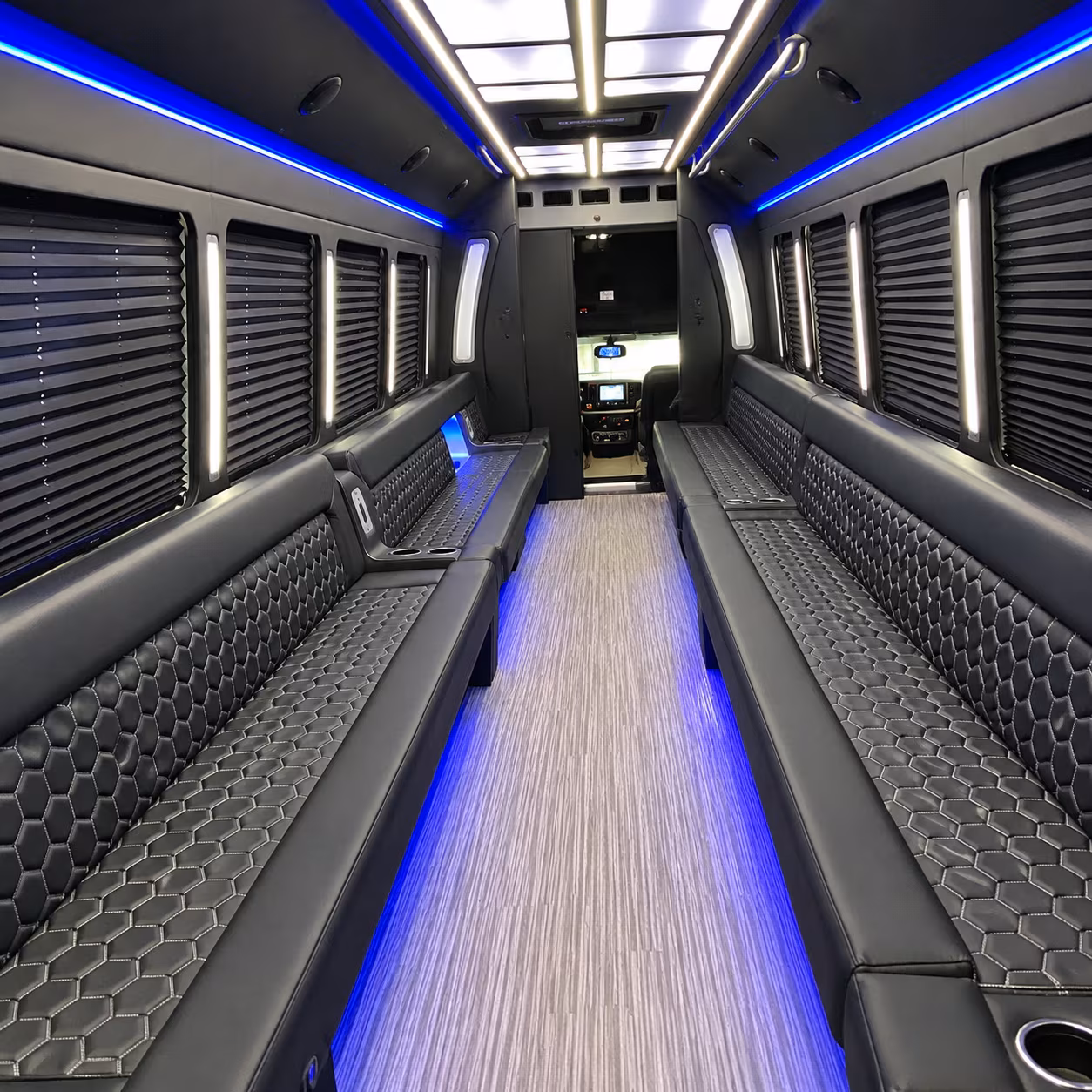 Riverside Birthday, Sweet 16, & Quinceañera Transportation party bus exterior