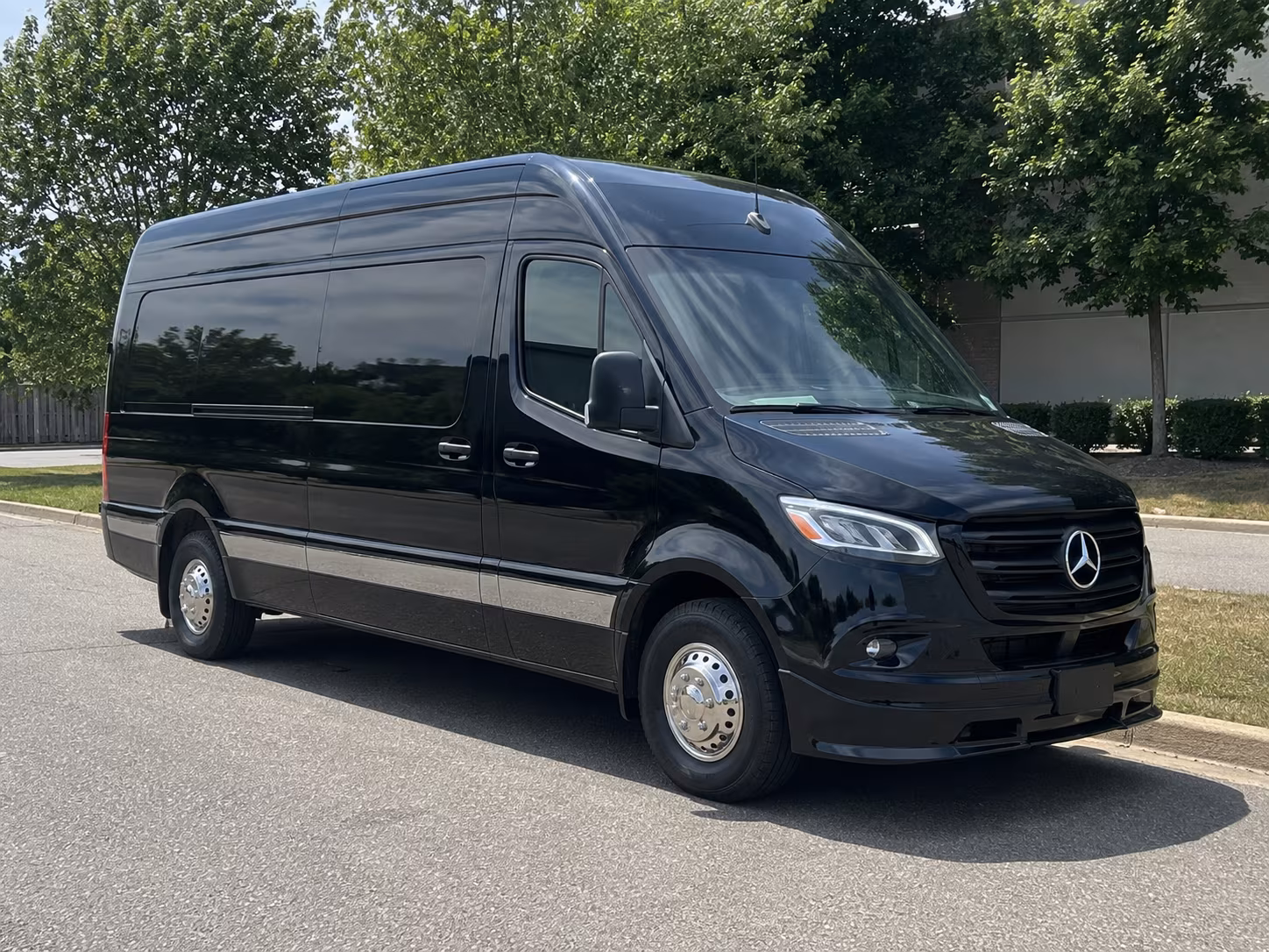 Riverside Corporate Transportation party bus exterior