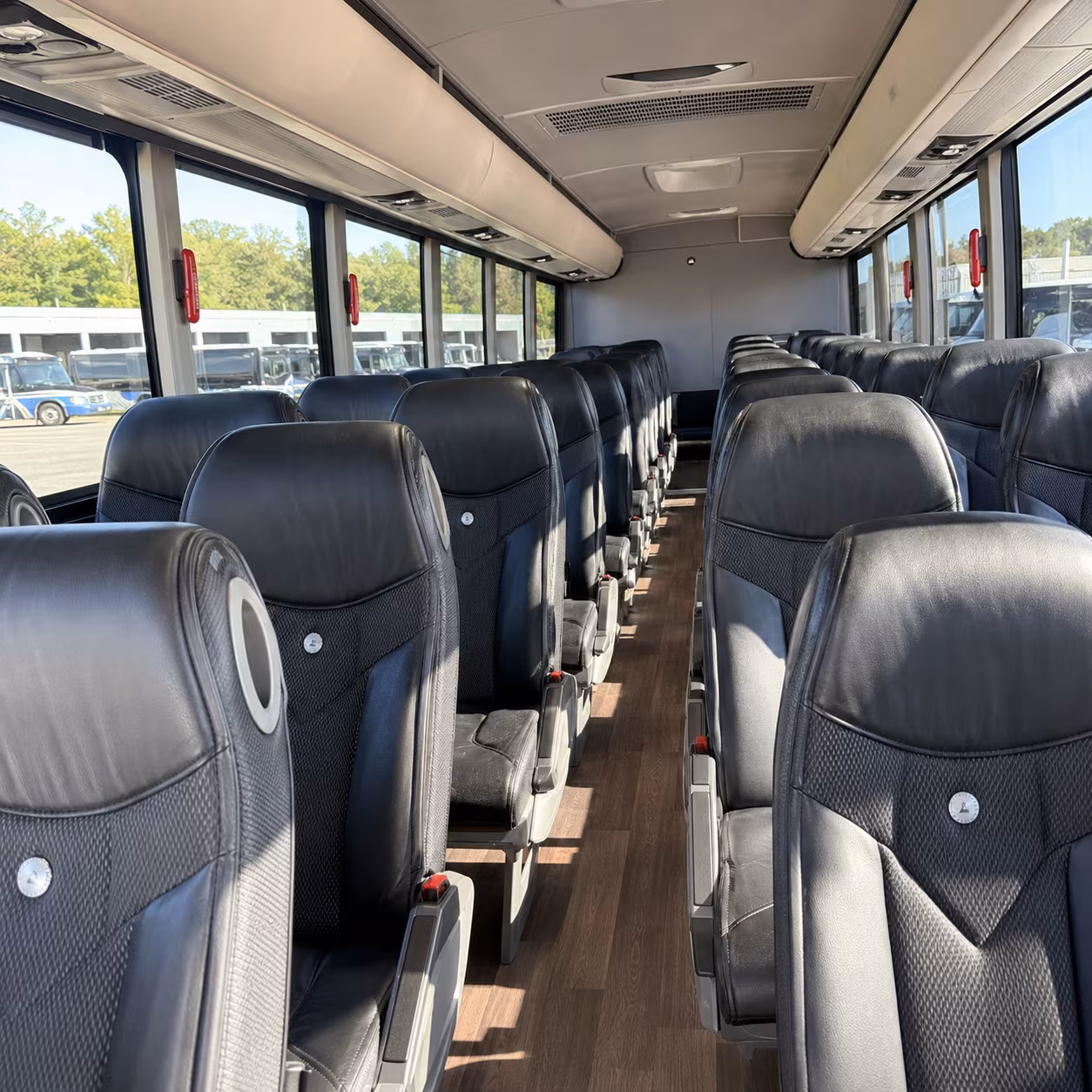 Riverside Corporate Transportation party bus exterior