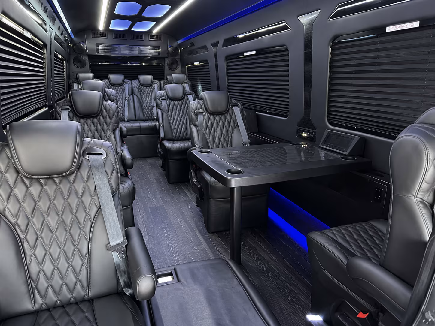 Riverside Corporate Transportation party bus exterior