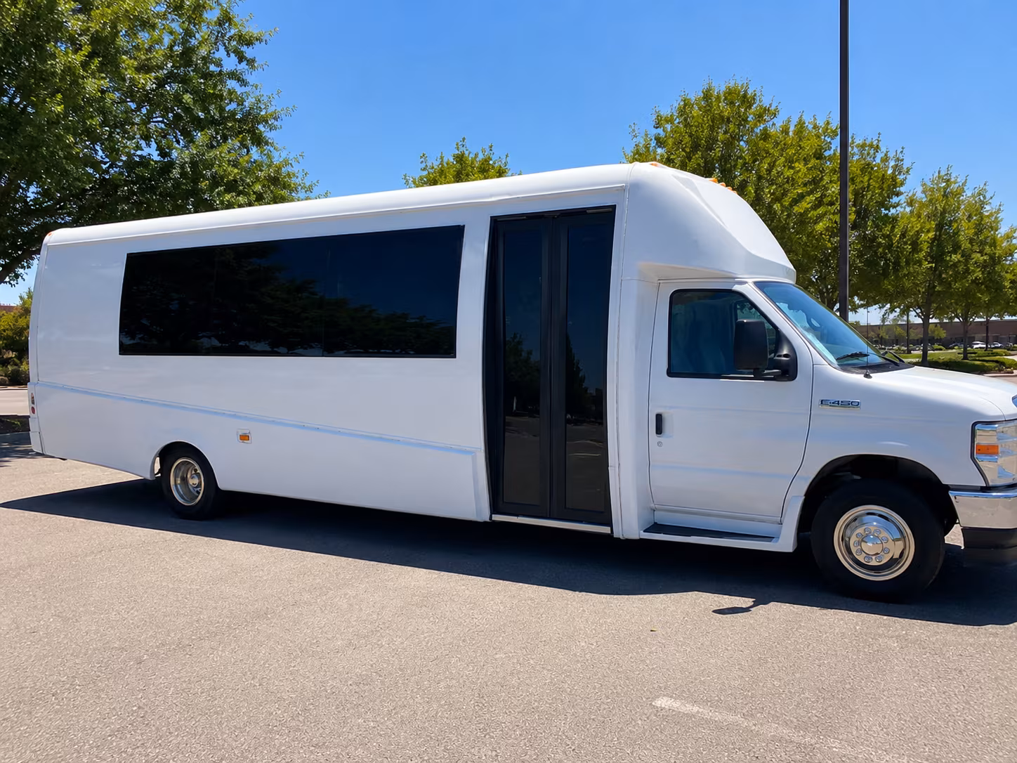 Riverside Prom & Homecoming Transportation party bus exterior