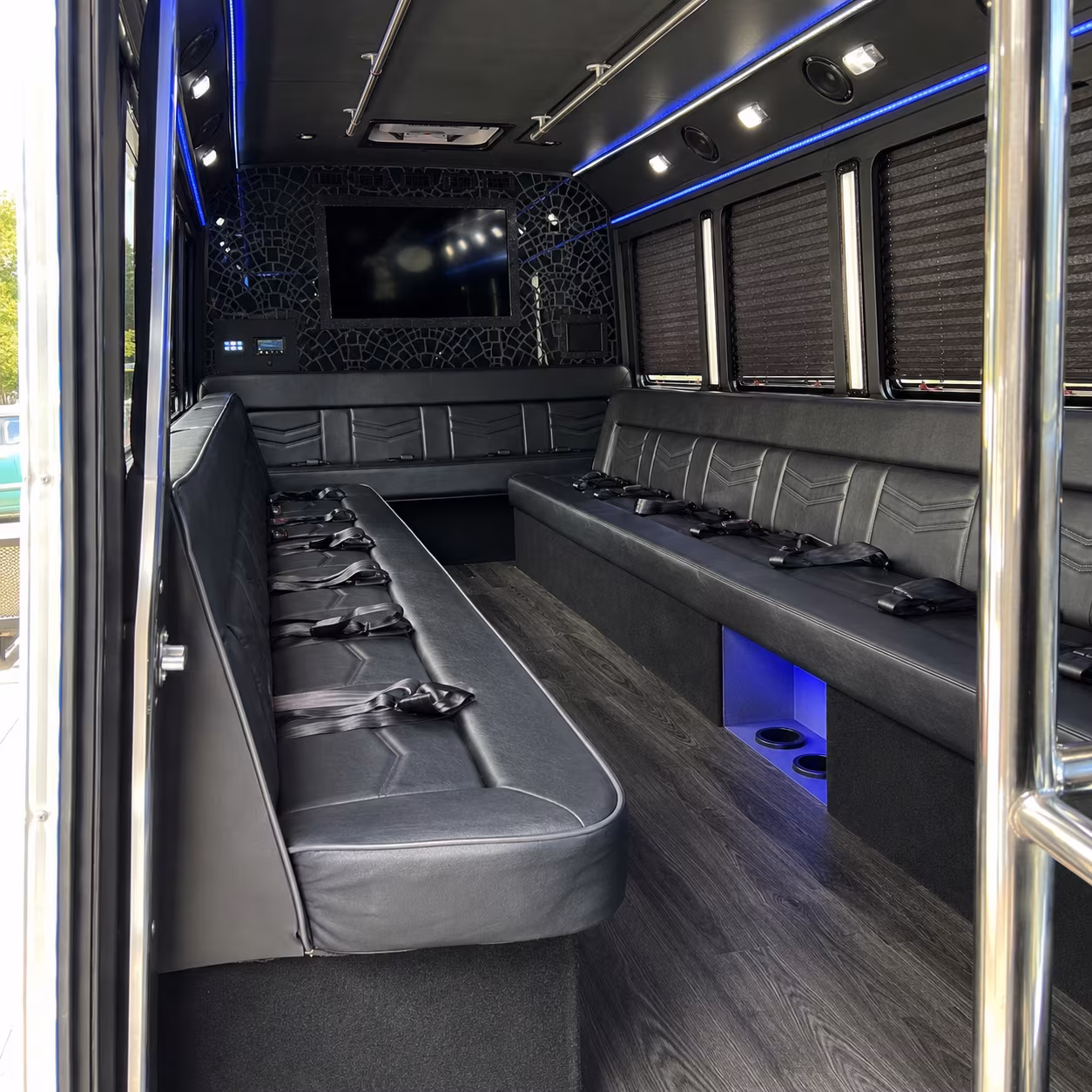 Riverside Prom & Homecoming Transportation onboard seating