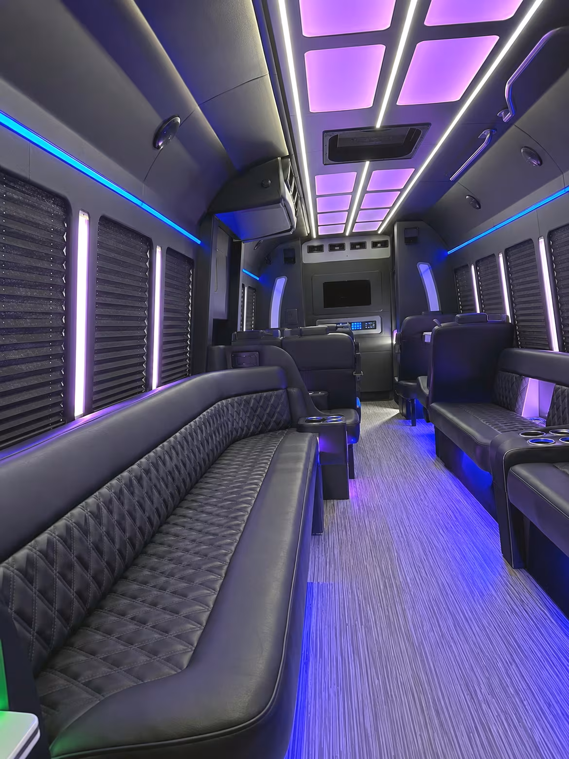 Riverside Winery Tour & Pub Crawl Transportation party bus interior
