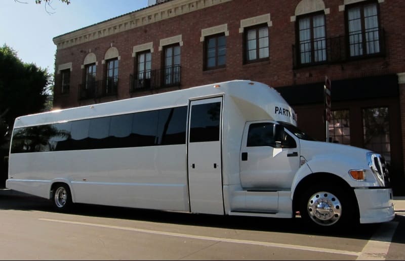 Laguna Beach 30 Passenger Party Bus White