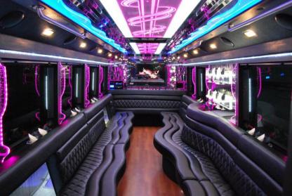 Laguna Beach 50 Passenger Party Bus Interior